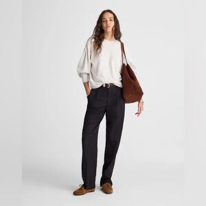 Madewell Double-Faced Puff-Sleeve Sweatshirt